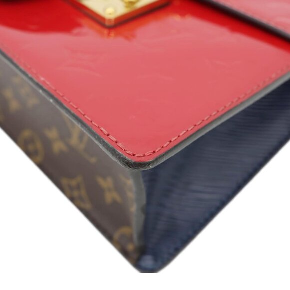 Louis Vuitton  Spring Street Monogram Vernis Epi Shoulder Bag Scarlet - Picture 7 of 14